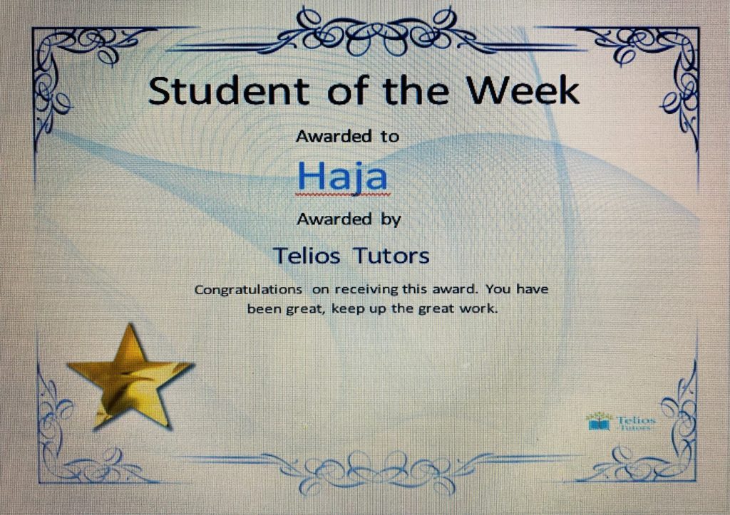 Student Of The Week Haja