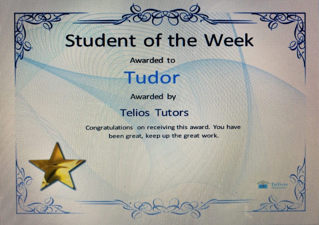 Student Of The Week Tudor